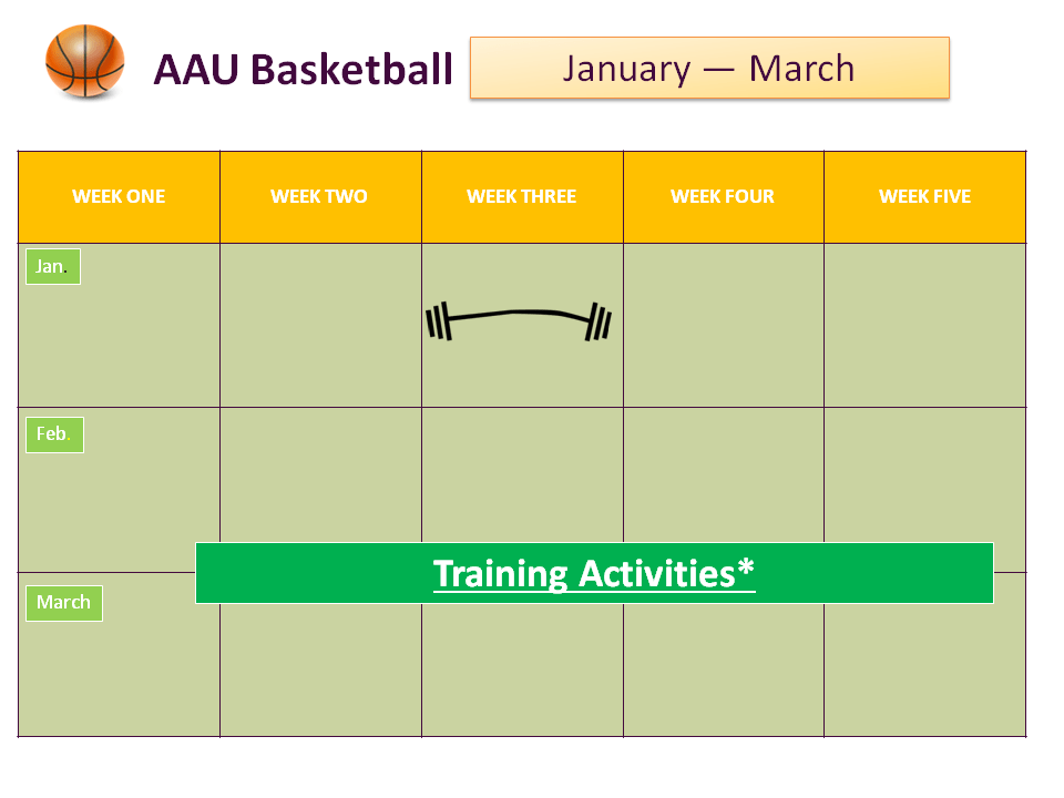 AAU Basketball Calendar JanuaryMarch Capitol Rehab of Arlington